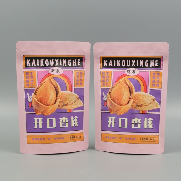 杏仁袋自立拉链袋